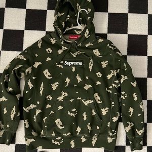 Supreme Green Camo Hoodie
